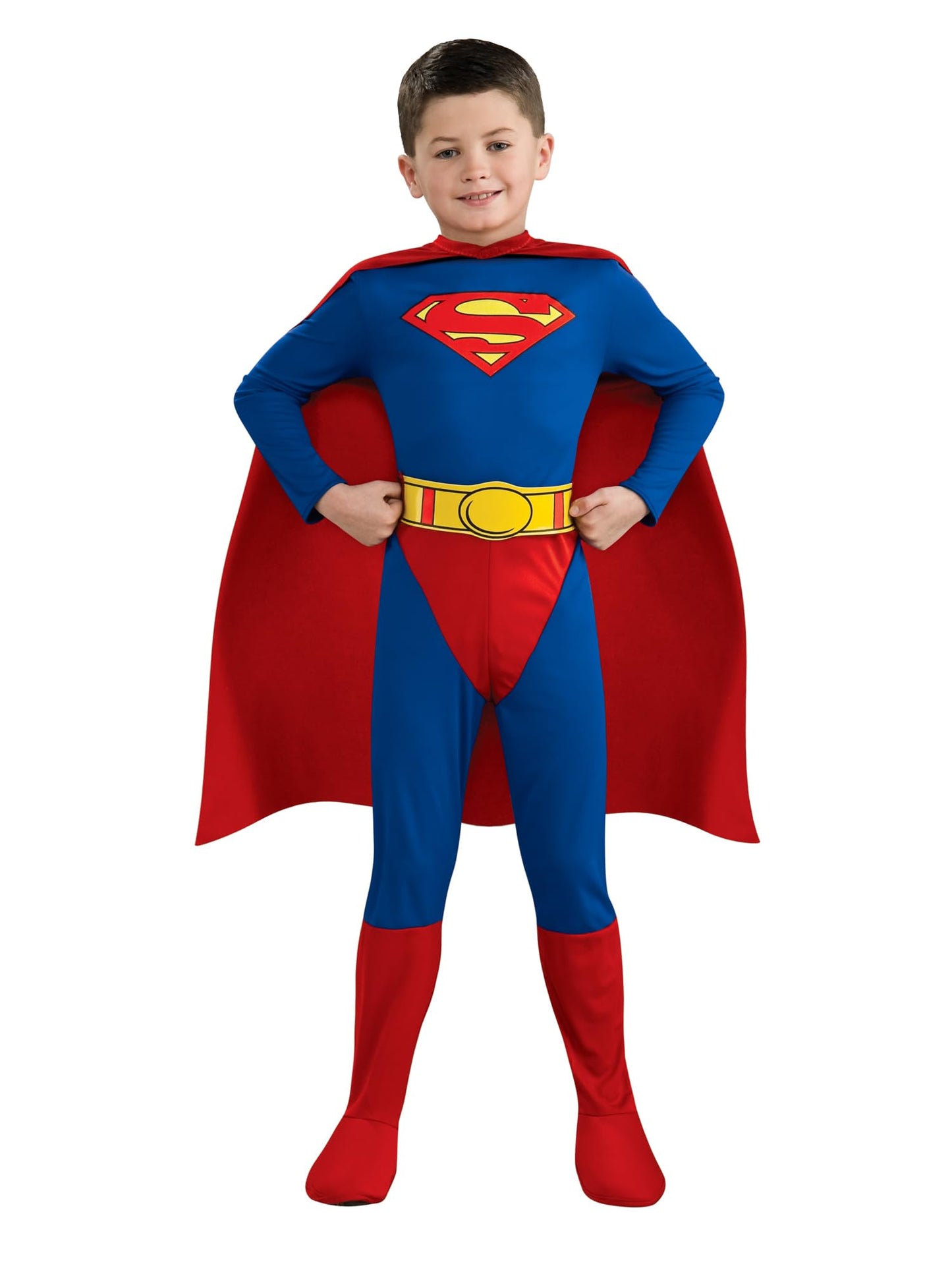 Official DC Superman Kids Fancy Dress Boys Superhero Childrens
