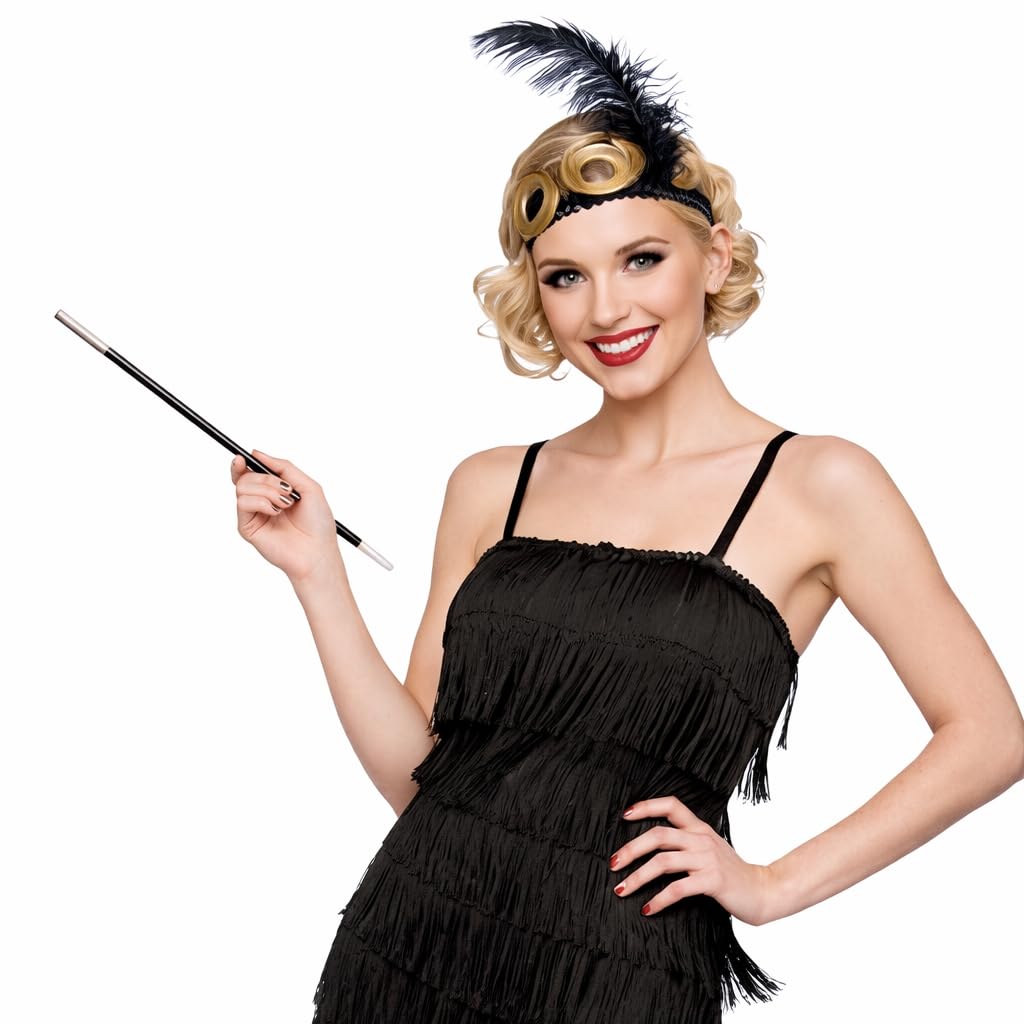 Wicked Costumes Adult Womens Jazzy Flapper Fancy Dress Costume – 1920s Charleston Gatsby Style Dress Retro Roaring Twenties Party Outfit - Medium (UK 14-16)