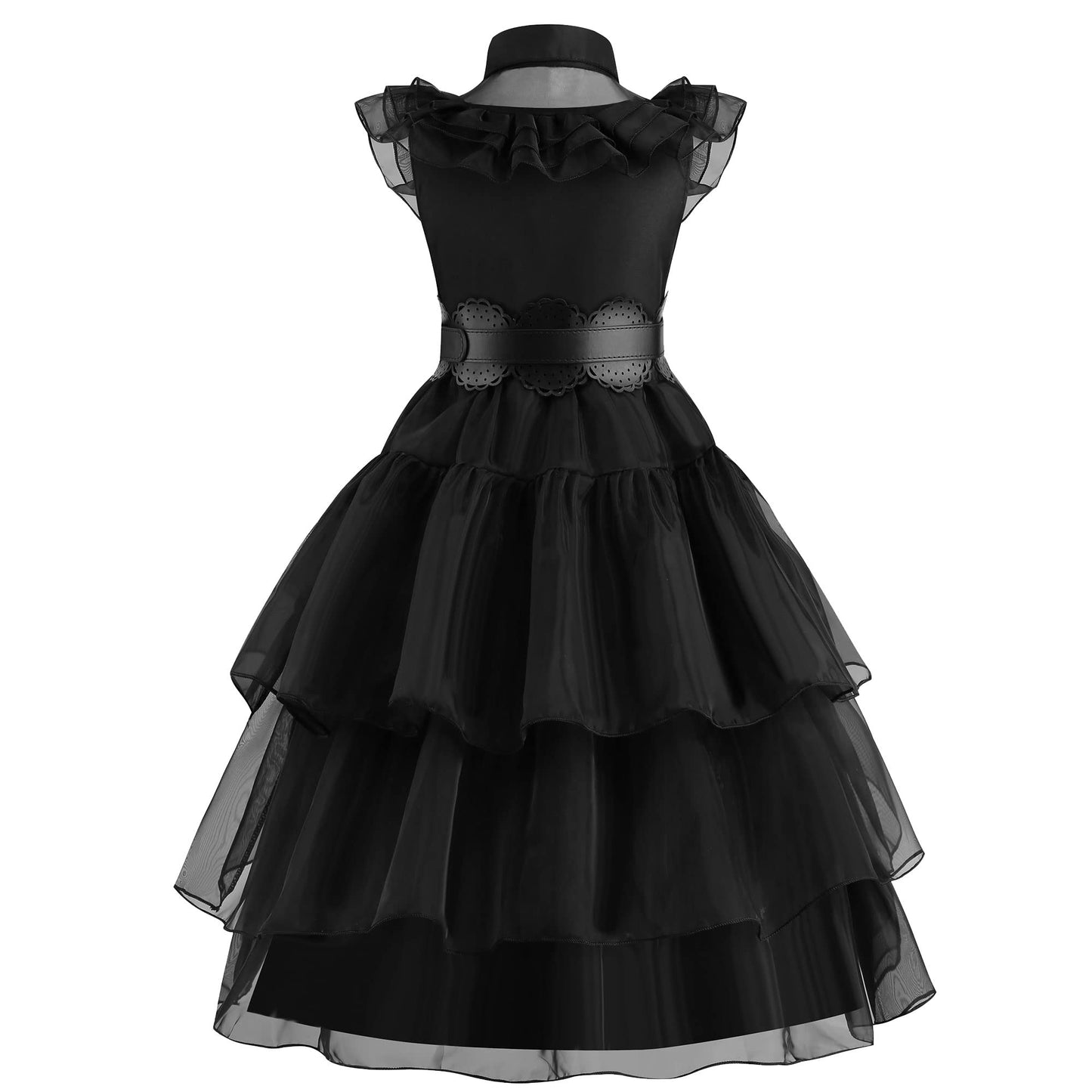 Beejirm Wednessday Costume Kids Black costume Girls Dress for Kids Black Costumes Carnival costumes Girls Party Dresses 4-13 Years
