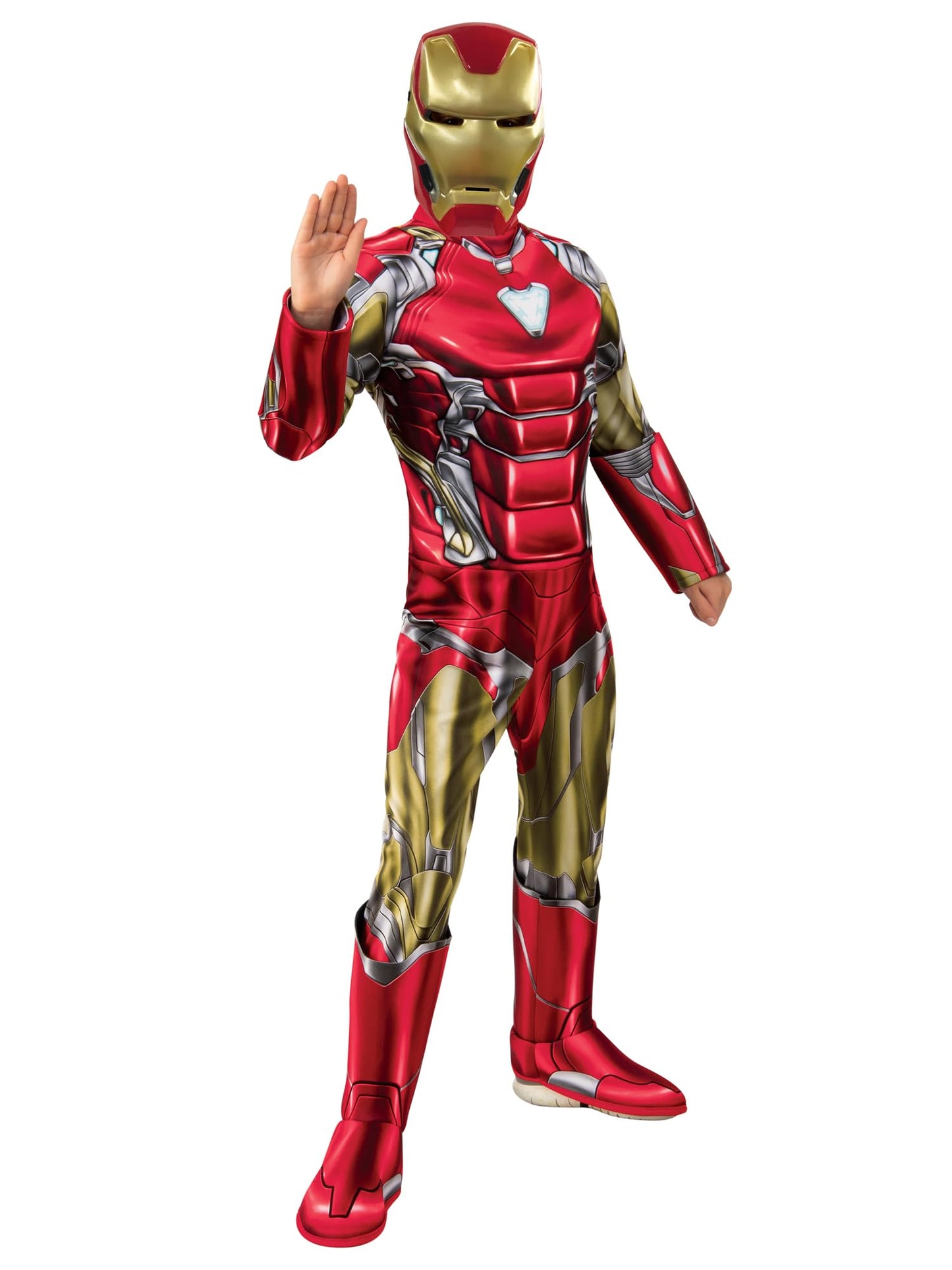 Official Childs Boys Deluxe Iron Man Costume Marvel Avengers Endgame