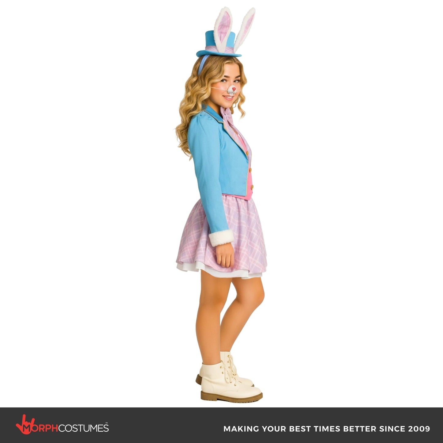Morph Wonderous White Rabbit Costume Kids, Bunny Costume Girls, Bunny Costume Kids, Halloween Costumes For Girls 10-12