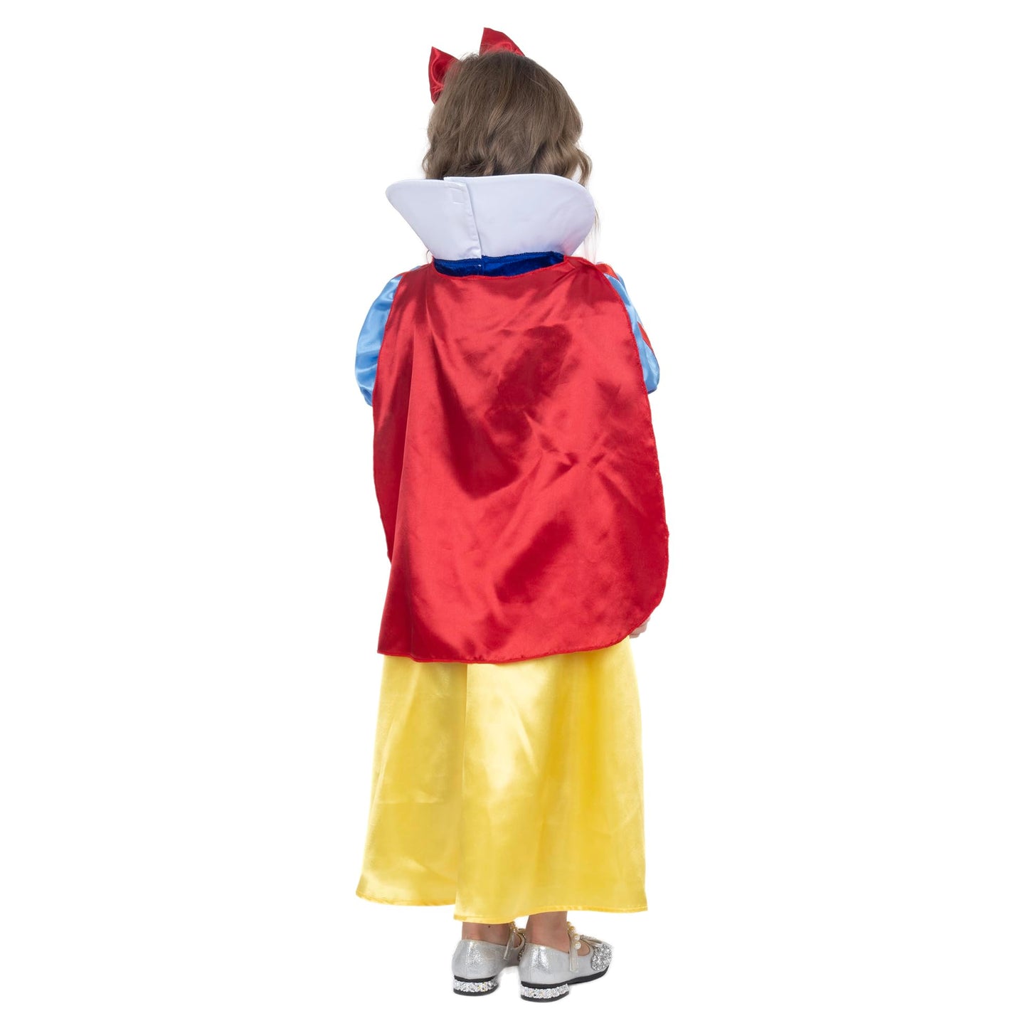 Sincere Party Girl's Deluxe Snow White Costume Dress with Cape and Headband 3-4 years