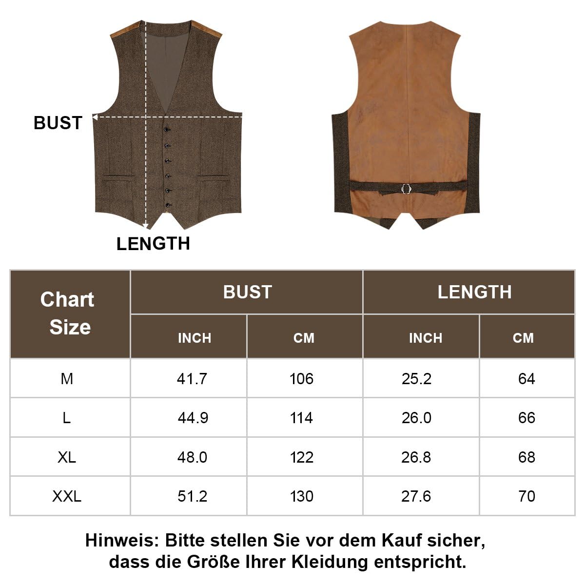 20s Costume Men's Vest with Accessories Braces - Magnifying Glass