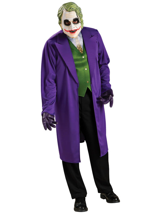 Purple Joker clown costume with printed jacket