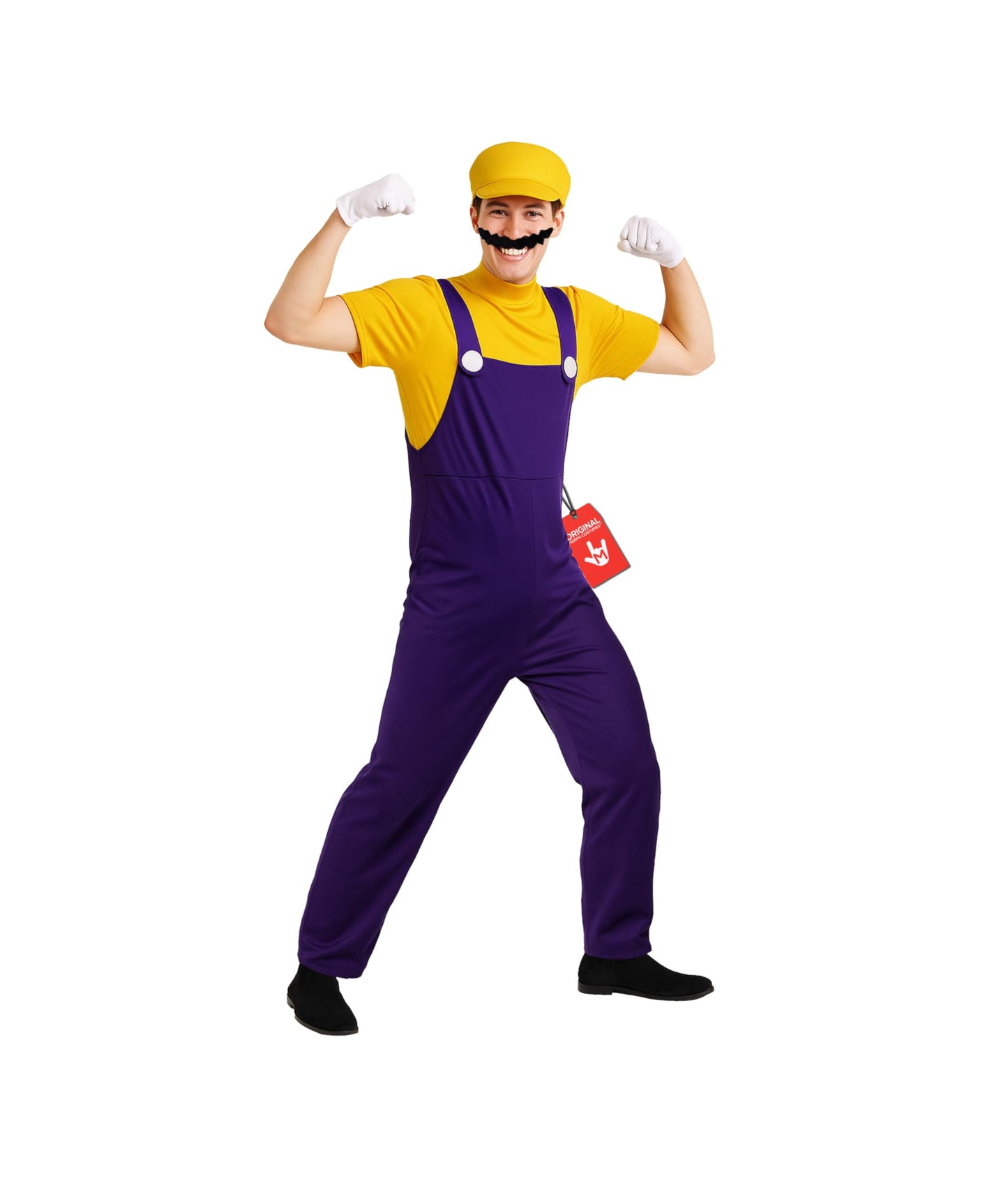 Plumber Brother Yellow Mens - Mens Plumber Costume - Halloween