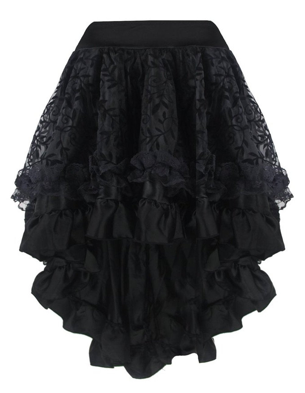 Women's Steampunk Gothic Dress Costume Vintage Multi Layered
