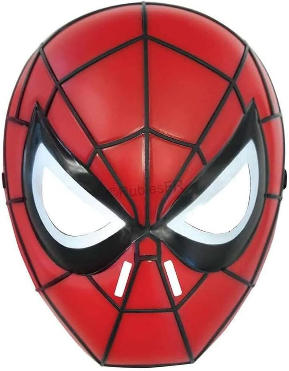 Rubies Official Spiderman 1/2 Mask Moulded, Child - One Size, Red Halloween
