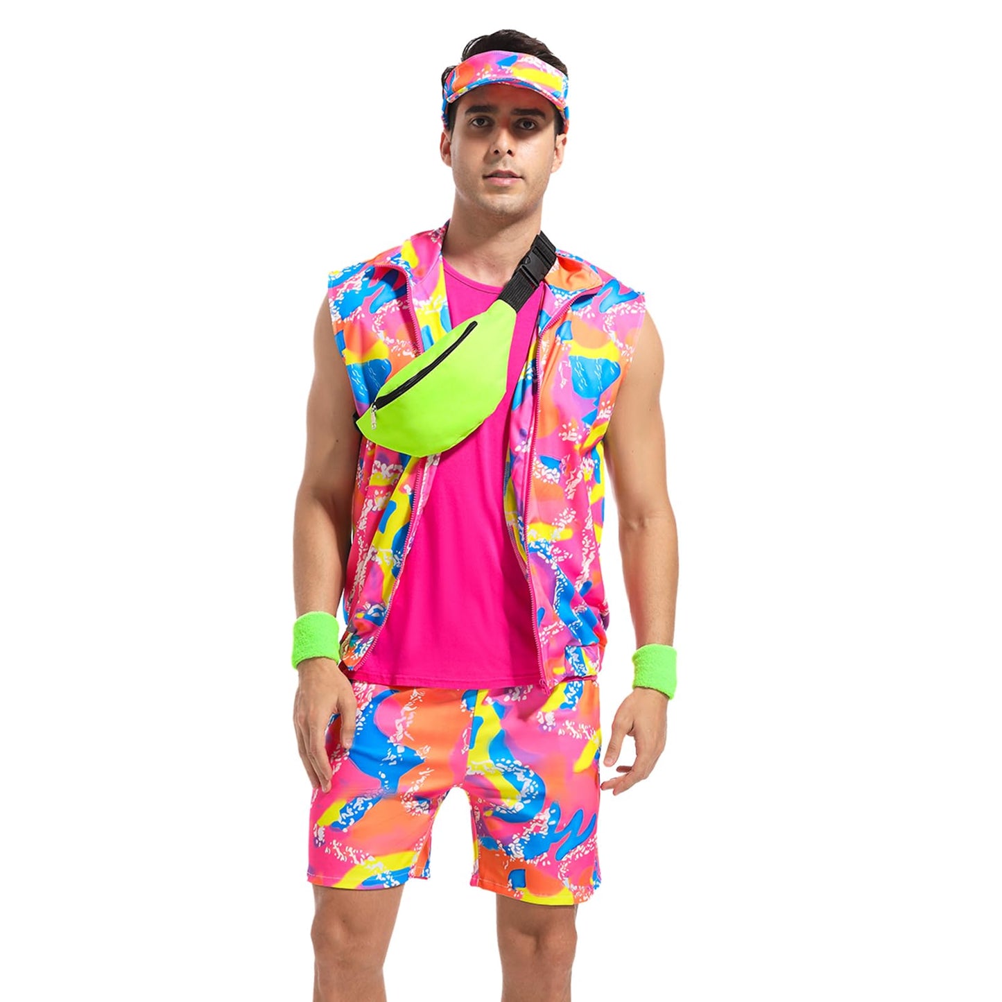 80s Workout Costume for Men - 80s 90s Workout Outfits Set