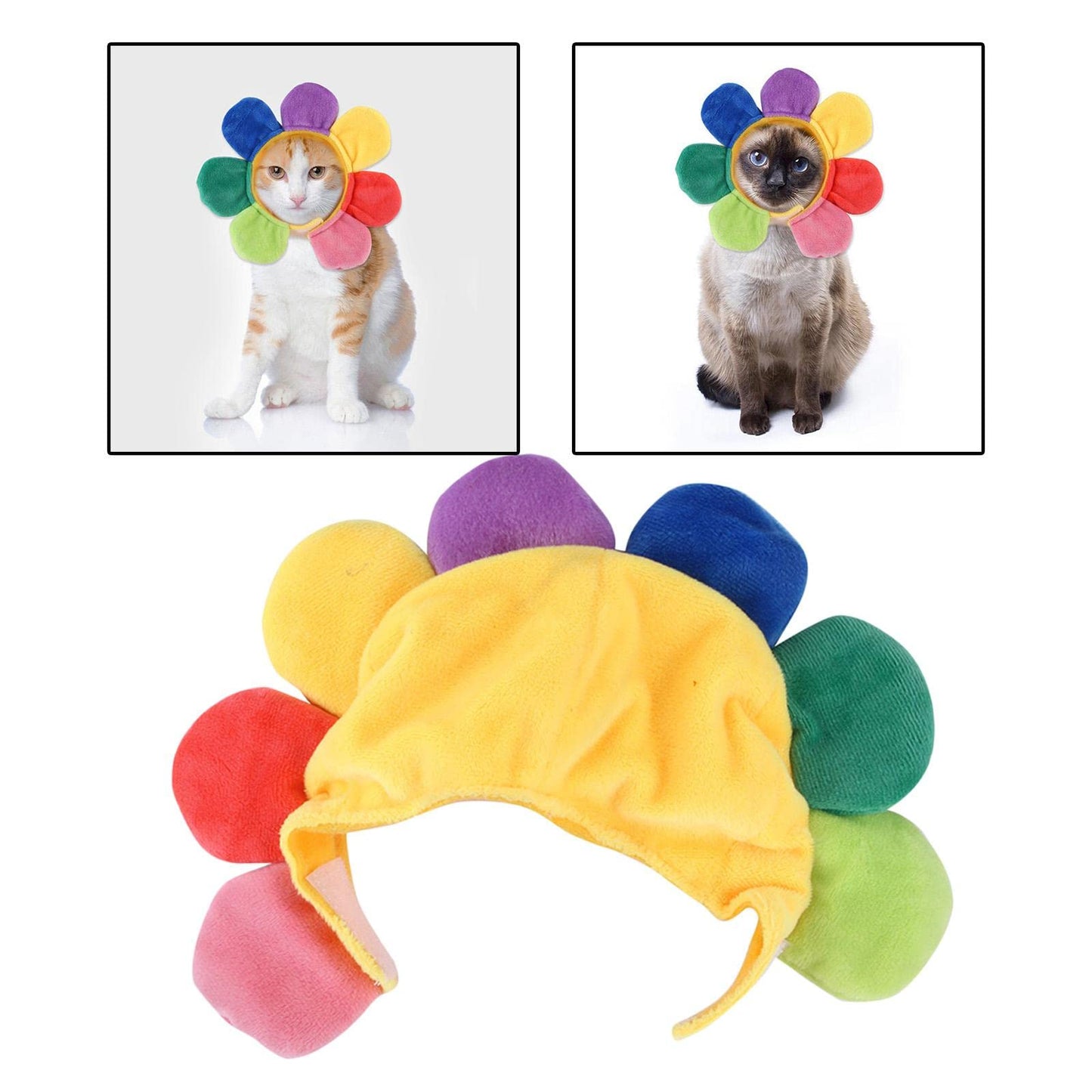 Flower Headwear - Pet Cosplay Costumes - Pet Costume Hat - Outfits