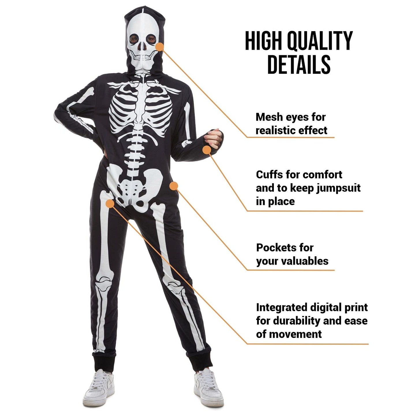 Skeleton Costume Women - Skeleton Costume Adult - Halloween (image 3)