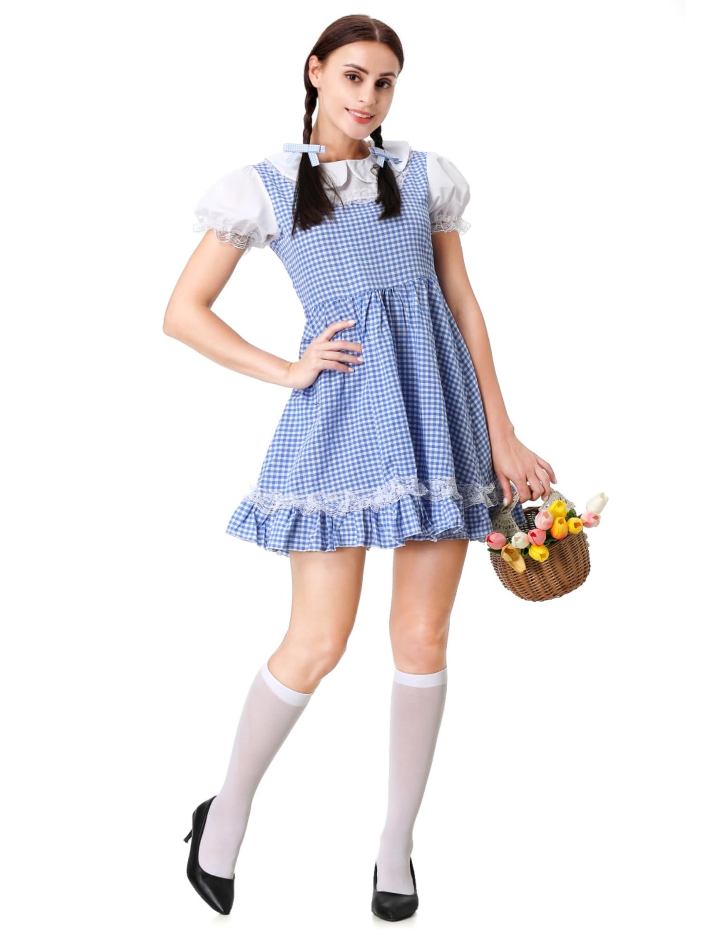 Dorothy Costume Adult - Halloween Costumes Womens Funny Kansas Girl