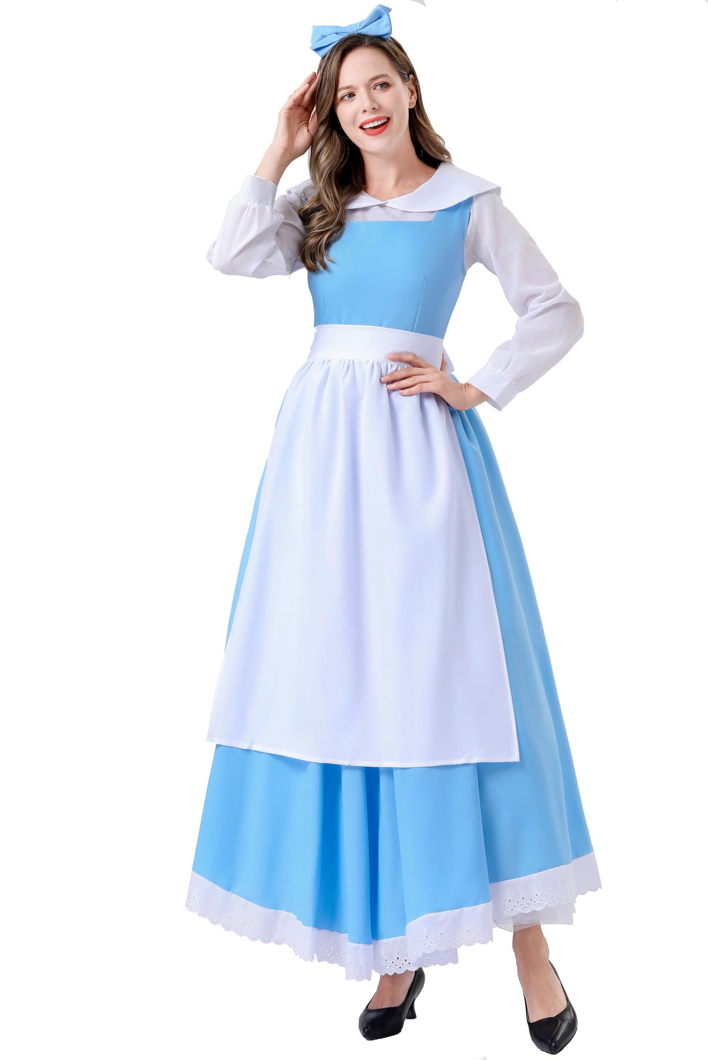 Beast Costume Beauty Belle Cosplay Costume Princess Dress Dan (image 4)