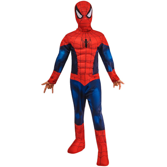 Spider-Man deluxe padded muscles costume for child, age 7-8