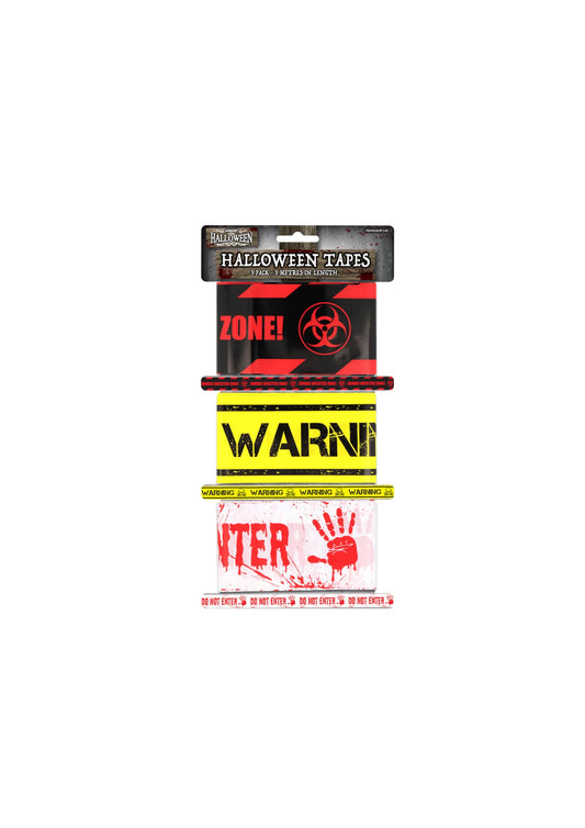 Halloween warning tape with zombie infected zone design for party decoration