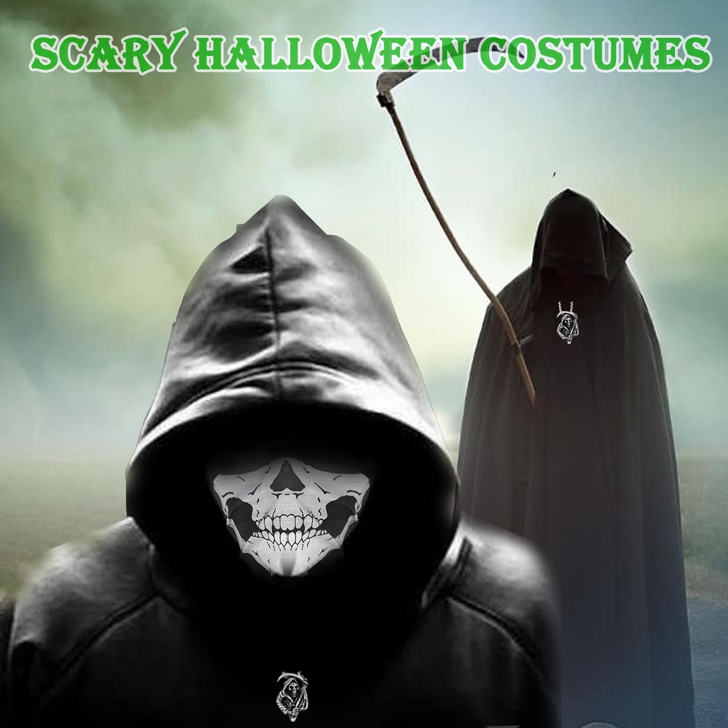 Grim Reaper Costume - Grim Reaper Cloak - Halloween Costumes Black