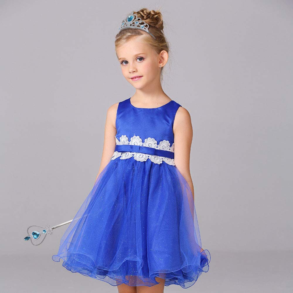 Vicloon Elsa Princess Tiara, Tiara Crown Elsa Dress Up Accessories Set for Party, Cosplay