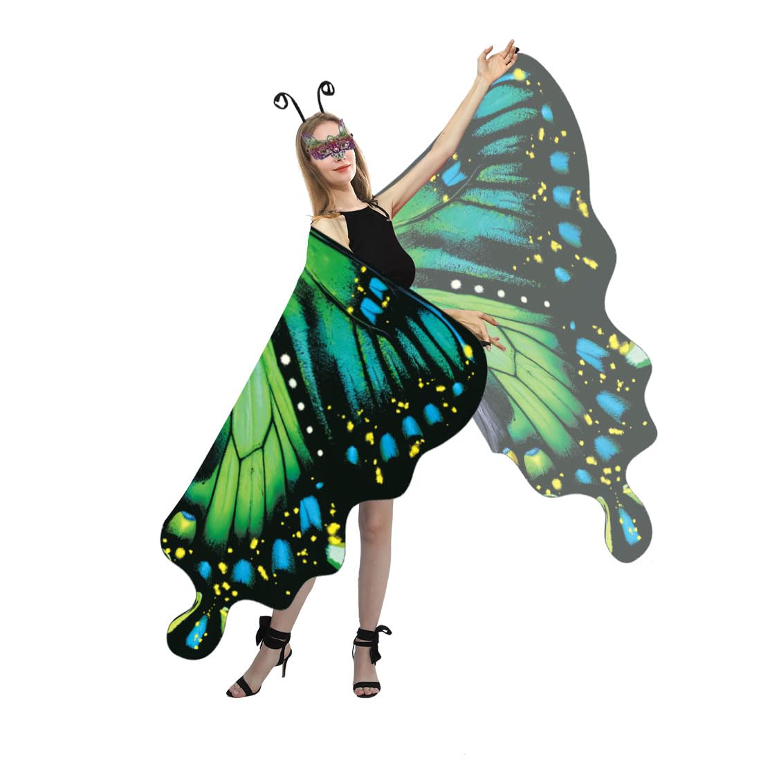 Butterfly Costume for Women - Adult Butterfly Wings Halloween Party (image 4)