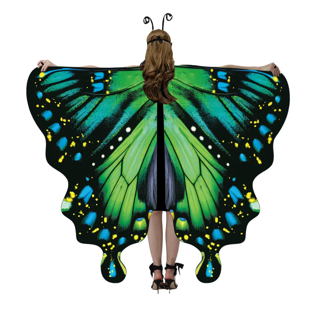 Double-Sided Printing Butterfly Costume for Women - Halloween