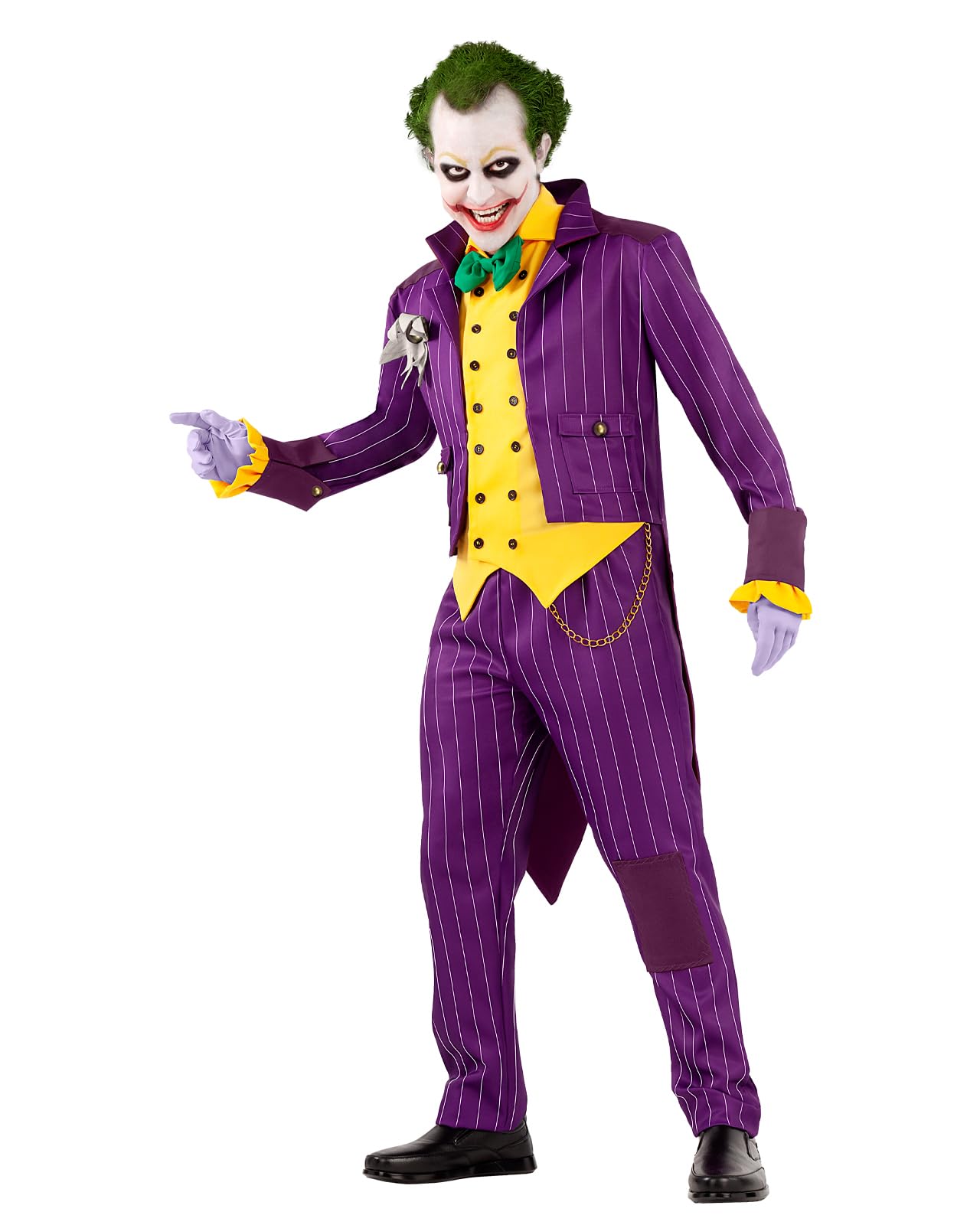 Funidelia Official Joker Arkham City Costume for Men, Joker Suit for Adult, Halloween and Carnival Costumes - Size M