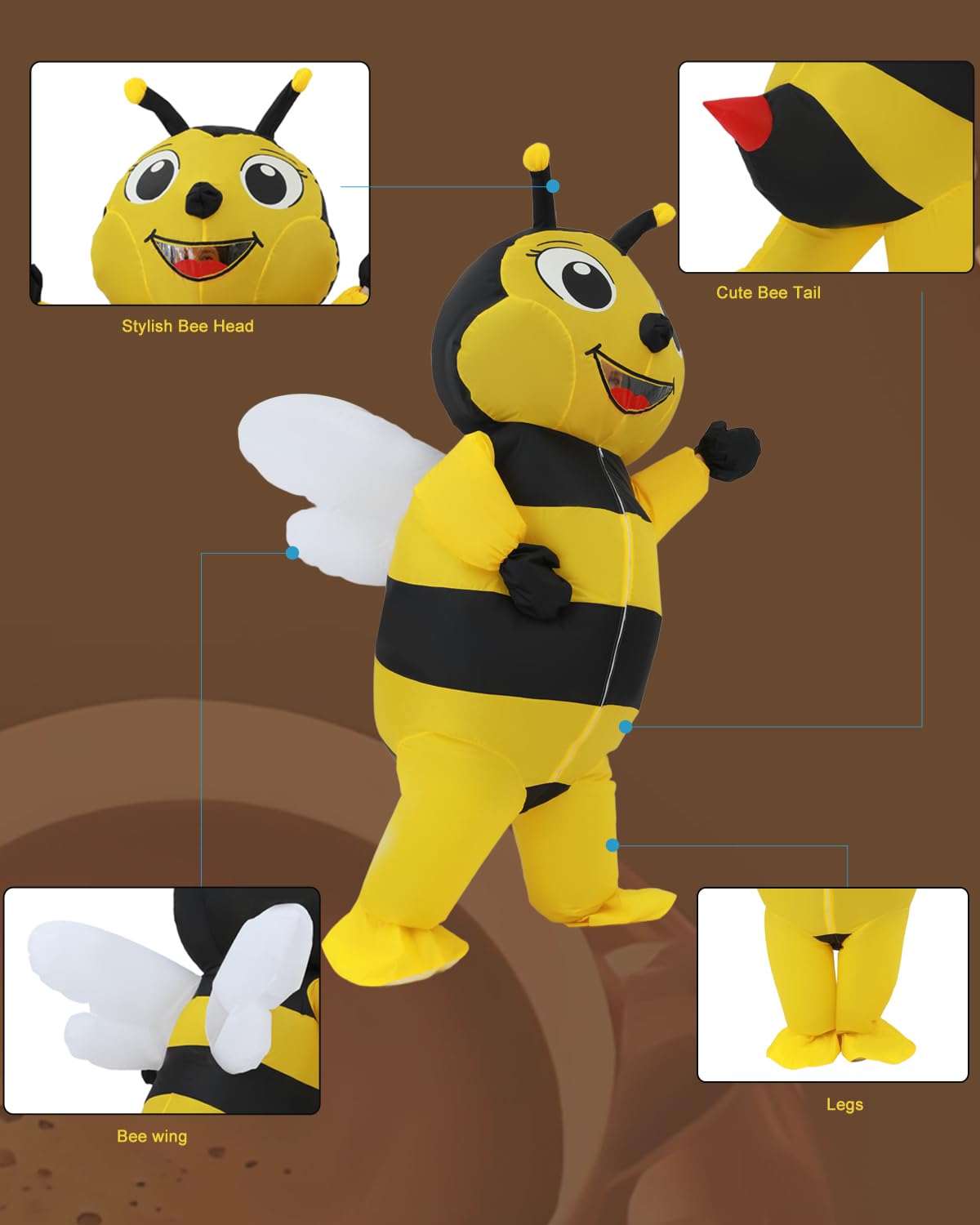 Inflatable Bee Costume for Adults - Inflatable Costumes for Men