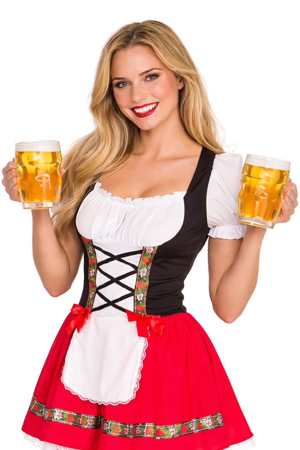 Wicked Costumes Womens Oktoberfest Dirndl Fancy Dress Costume – German Beer Festival Bavarian Outfit - Large (UK 18-20)