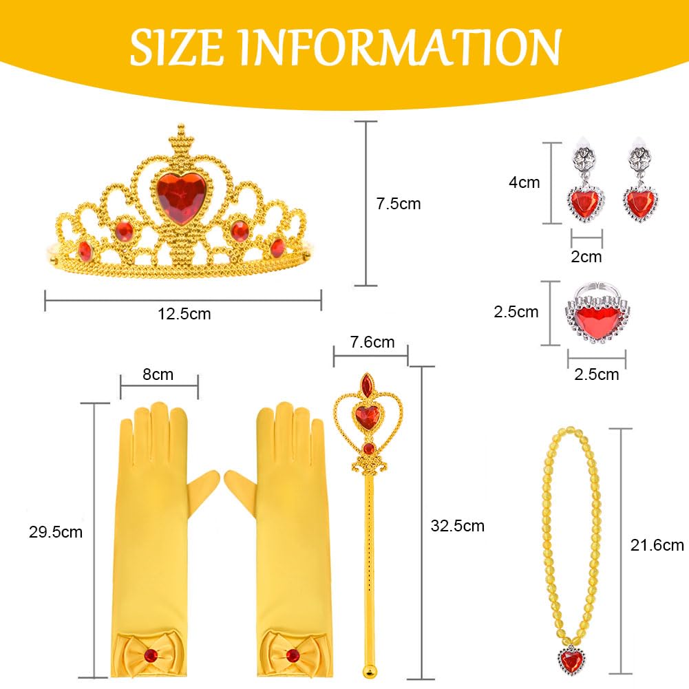 Princess Belle Costume Dress - Little Girl Princess Dresses - Fancy (image 5)