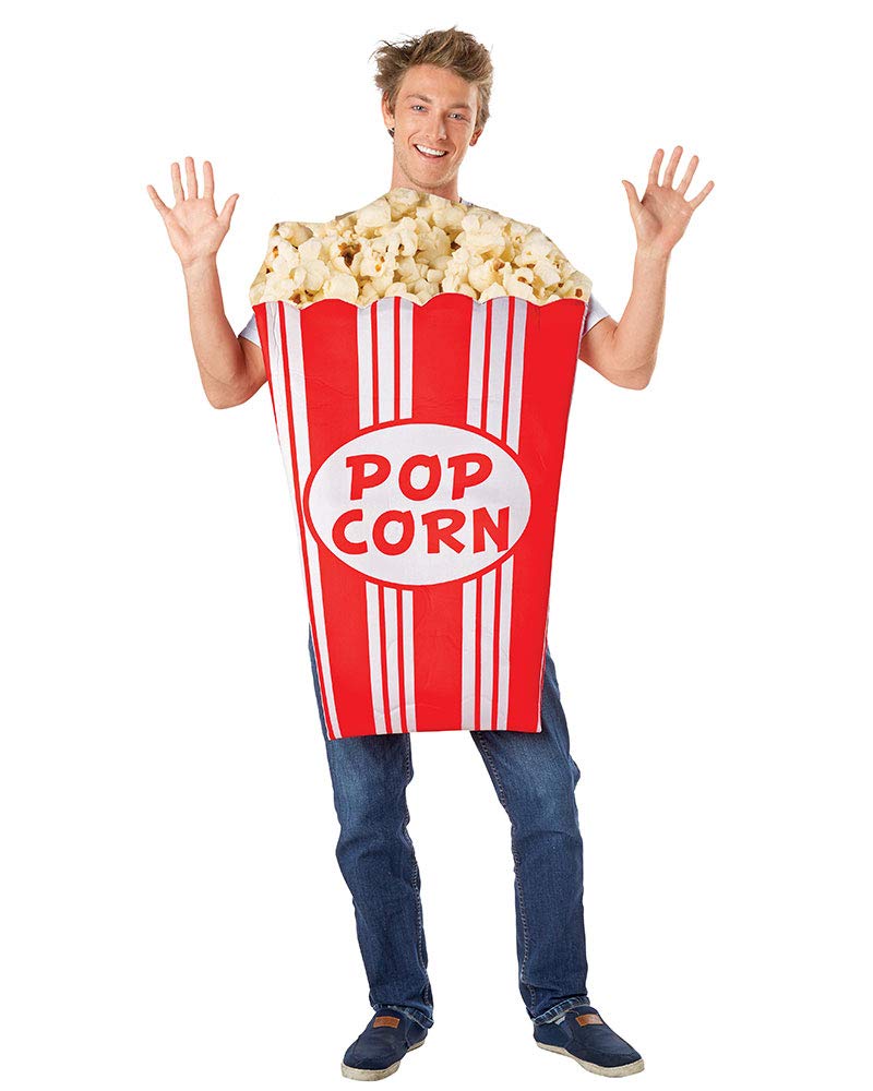 Popcorn Costume for Unisex Adults - Funny Food Cosplay Fancy Dress (image 2)