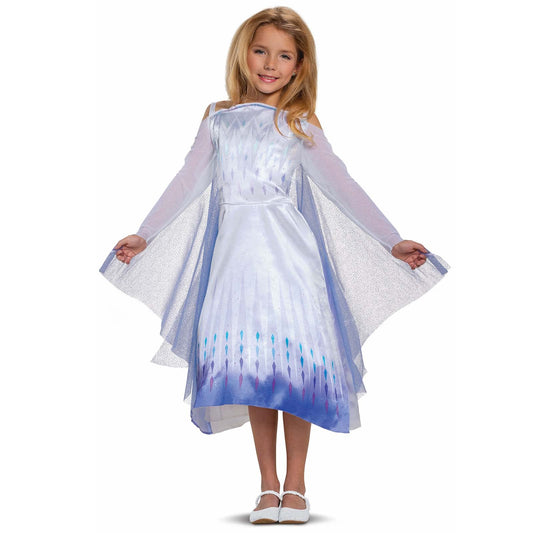 Disney Official Classic Elsa Snow Queen Costume, Frozen 2 Costume Kids Size XS