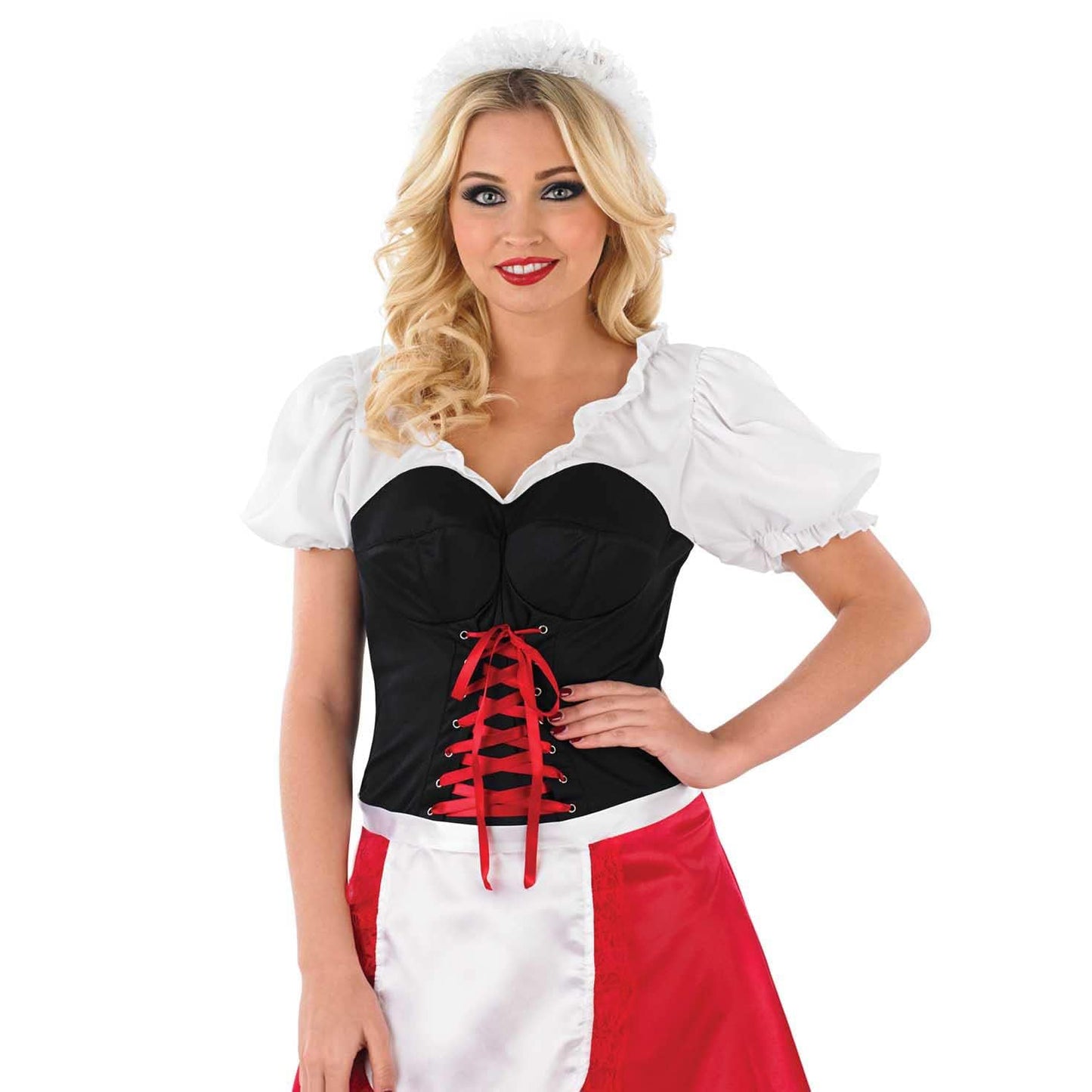 Fun Shack Bavarian Dirndl Costume For Women, Ladies Oktoberfest Dress, German Fancy Dress, Beer Maid Outfit Adult Small