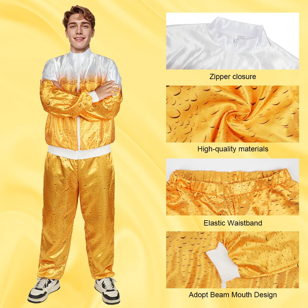 80s 90s Shell Suit Retro - Vintage Disco Beer Outfit - Oktoberfest (image 3)