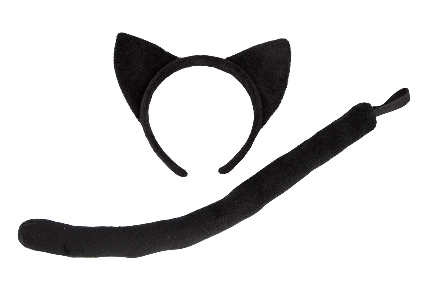 Unisex Black Cat Animal Ears &Tail Fancy Dress Accessory Set