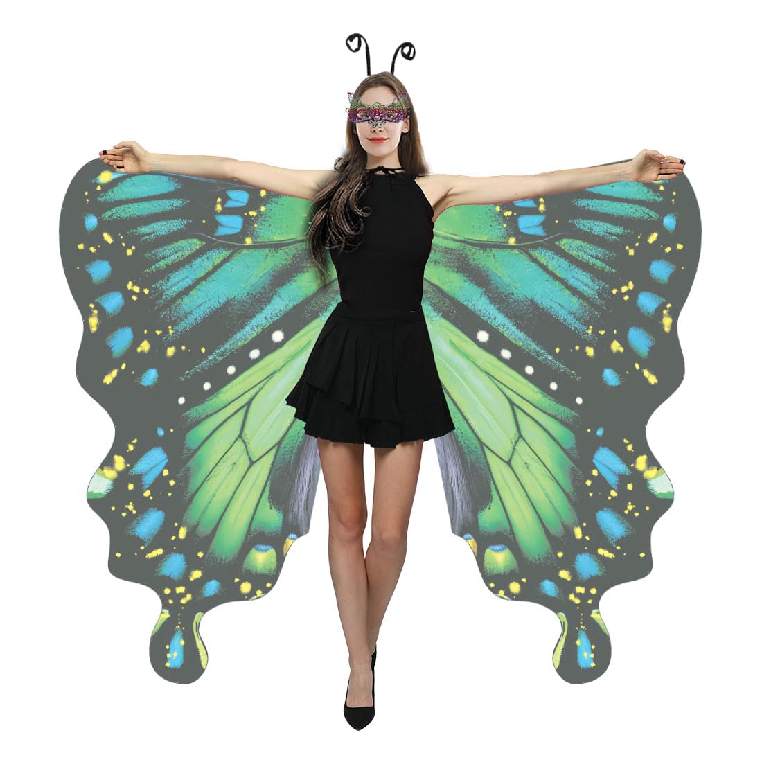Butterfly Costume for Women - Adult Butterfly Wings Halloween Party (image 3)