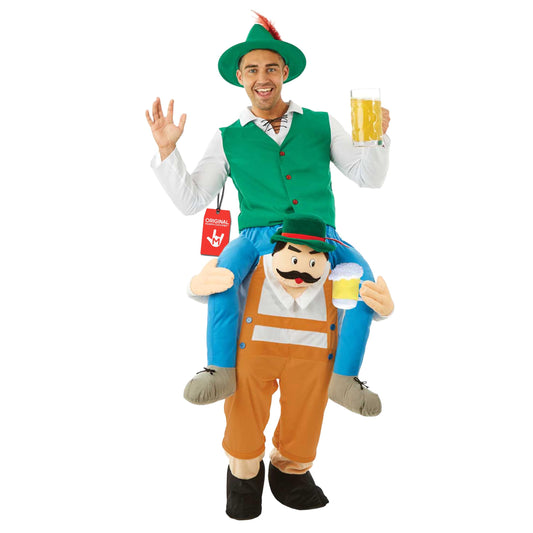 Fun Shack Oktoberfest Outfit Men, Pick Me Up Beer Costume, Oktoberfest Costume Men, Bavarian Lederhosen