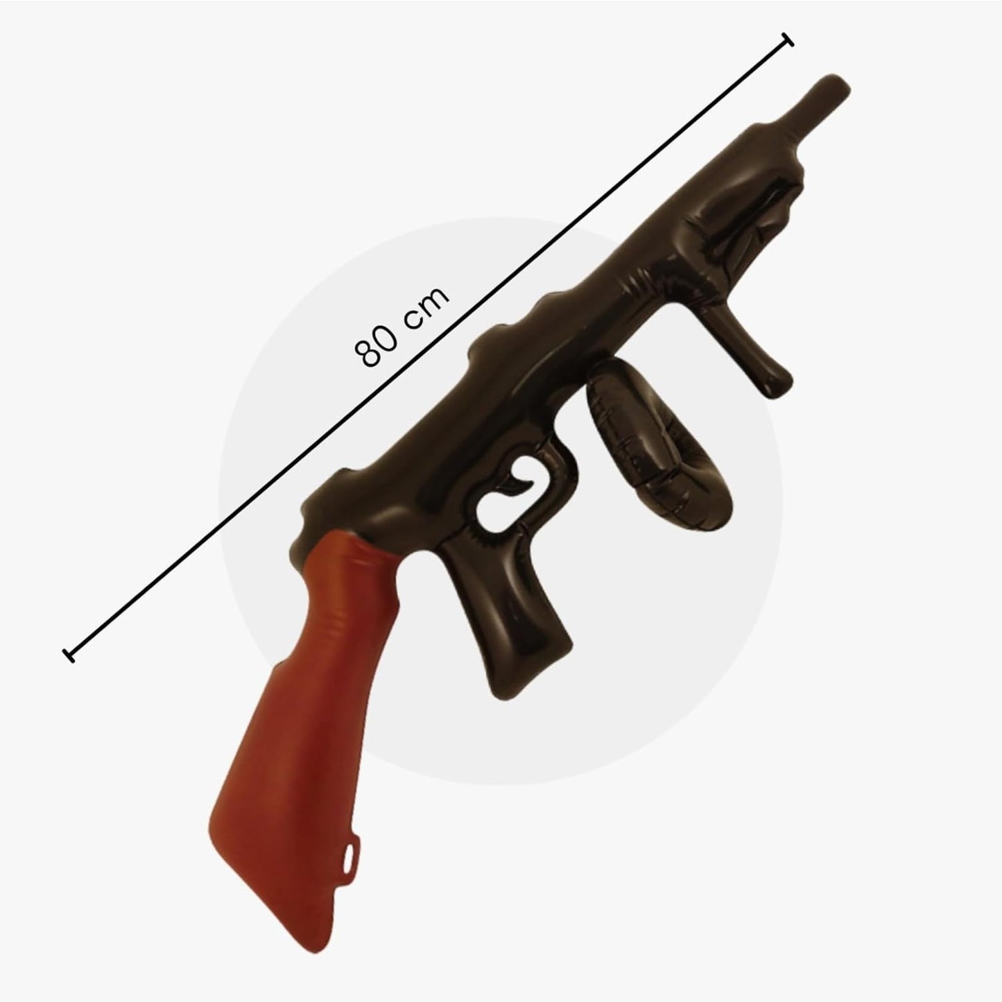 1920s Gangster Accessory Set - Inflatable Tommy and Machine Gun