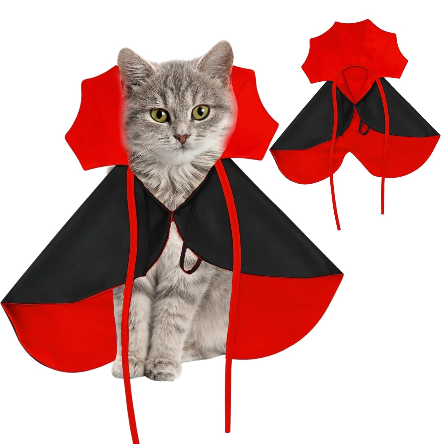 Halloween Cat Costumes - Vampire Cape for Dogs and Cats - Pet