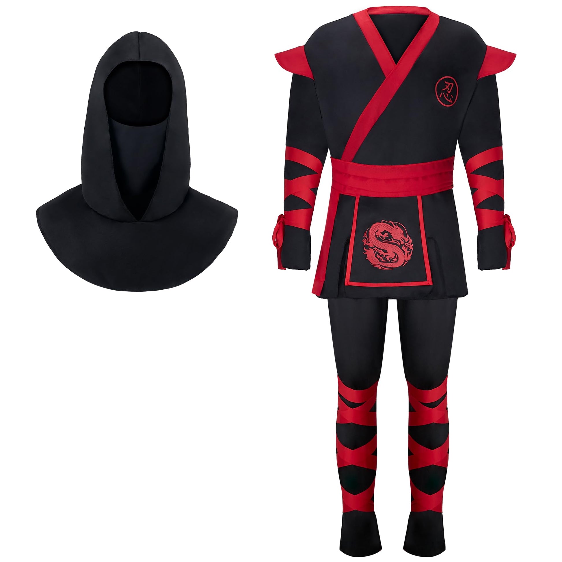 Men Ninja Deluxe Costume for Adult Halloween Dress Up Party - Trick (image 8)
