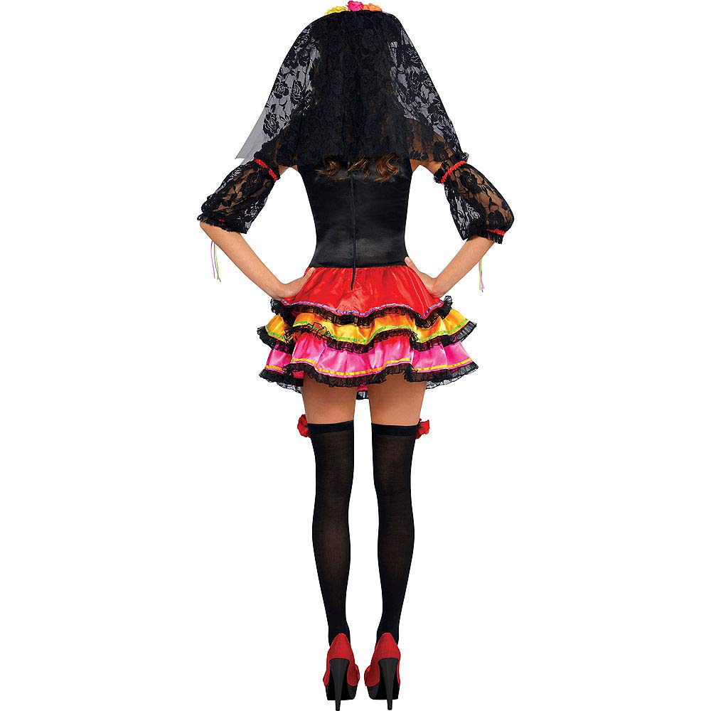 (PKT) (Fix 25/25) (844569-55) Adult Ladies Day Of The Dead Señorita Costume (Extra Large)