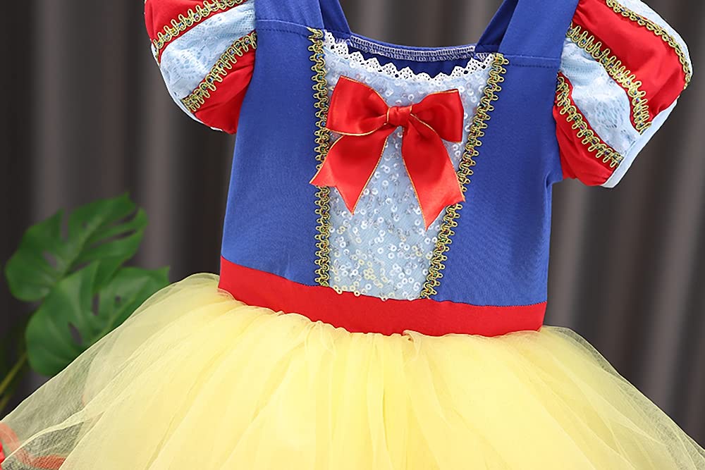 Lito Angels Girls Princess Ballerina Costume, Yellow, Age 3-4 Years