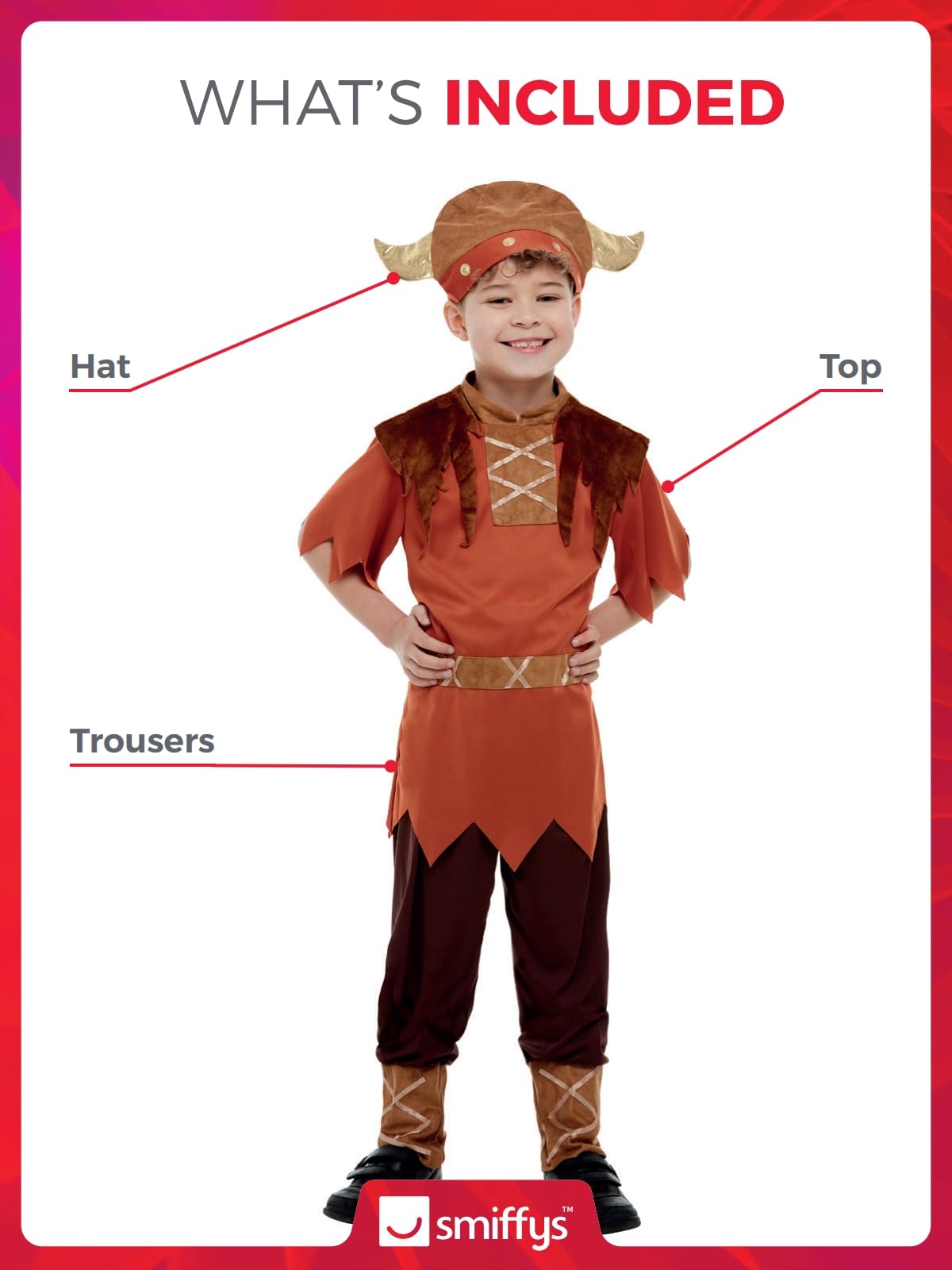 Smiffys Viking Costume,Teen Boy - Age 12 years +
