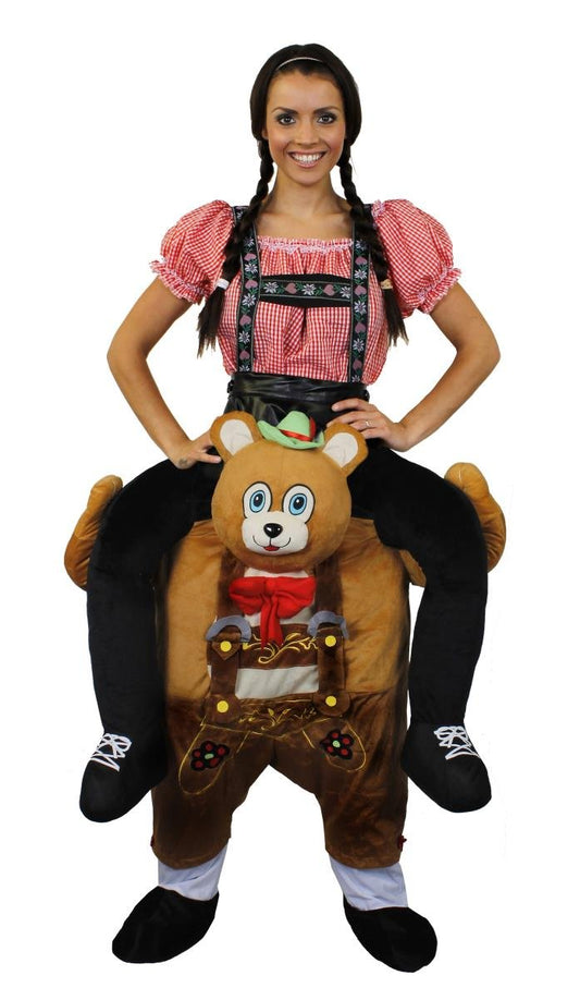 Bavarian Shirt and Skirt Costume XXL (18-20) - Oktoberfest Bear Pick Me Up and Bavarian Costume Pack- Adults - Fancy Dress