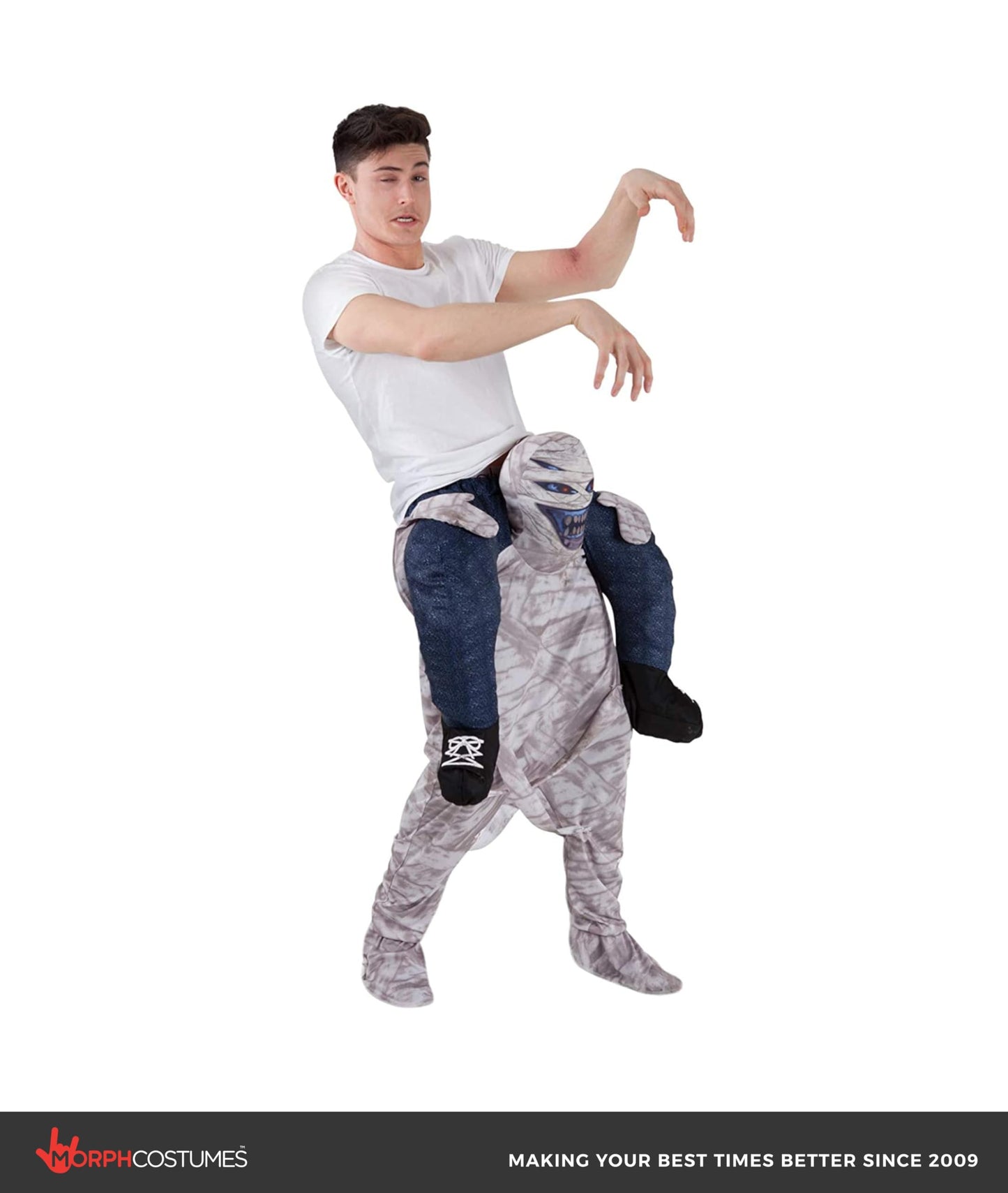 Unisex Piggy Back Mummy Fancy Dress Costume - with Stuff Your Own