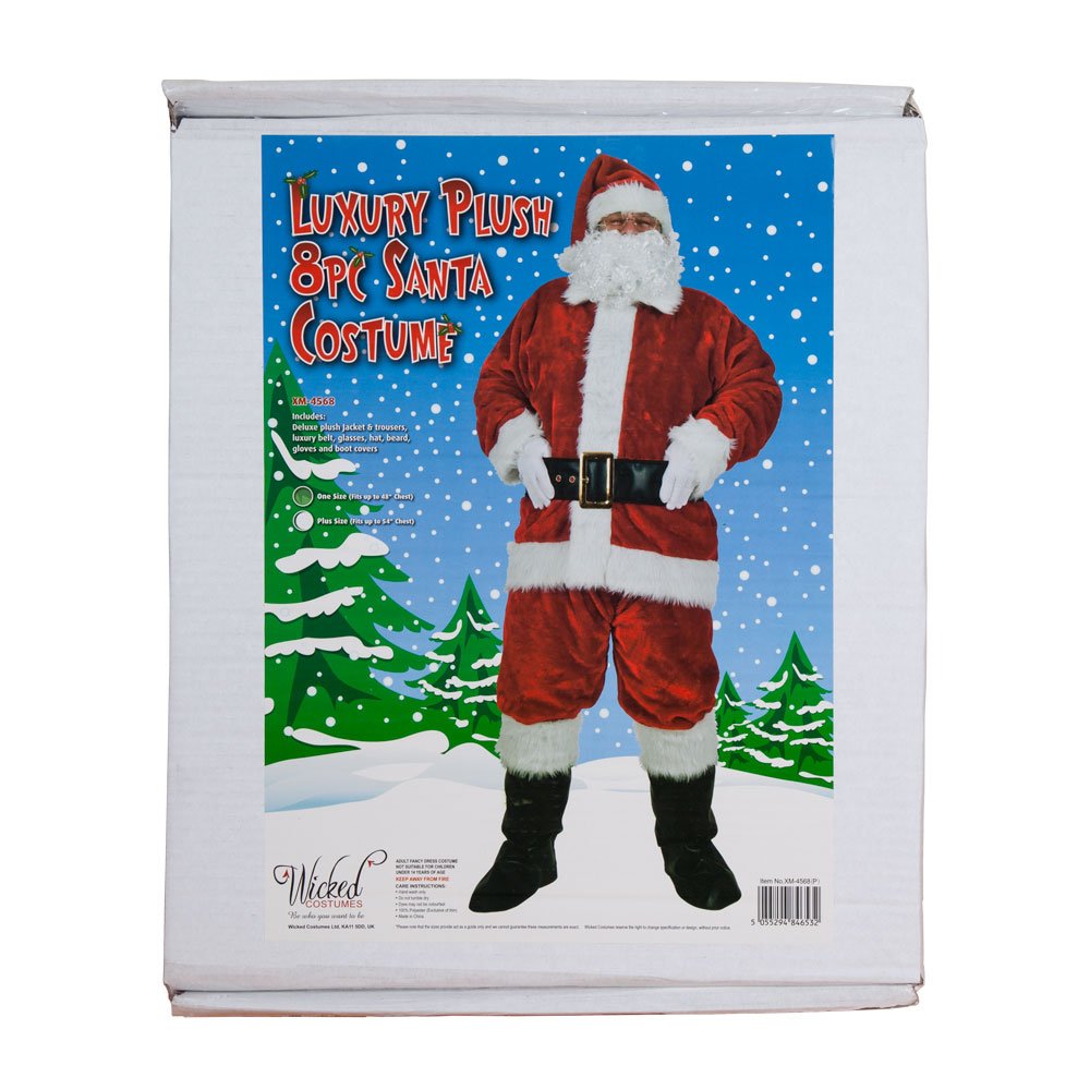 Wicked Costumes Regal Plush Professional 8 Piece Santa Suit - (Plus Size)