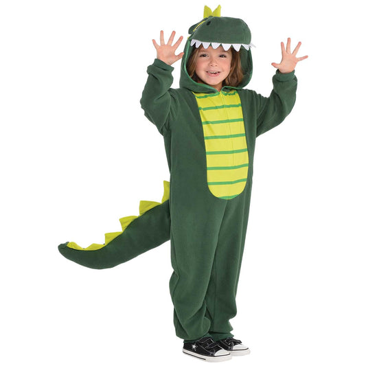 amscan 9902083 Childs Kids Green Zipster Dinosaur Fancy Dress Costume Age 4-6 Years