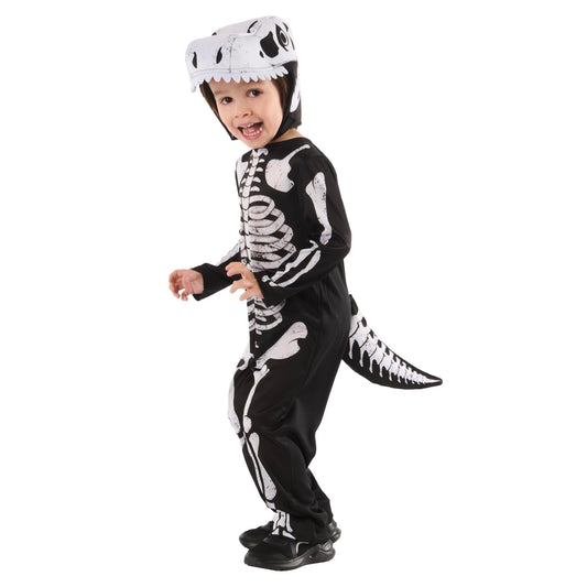 Rubies Official Skeleton Dinosaur Costume, Kids Fancy Dress, Size Age 5-6 Years Halloween