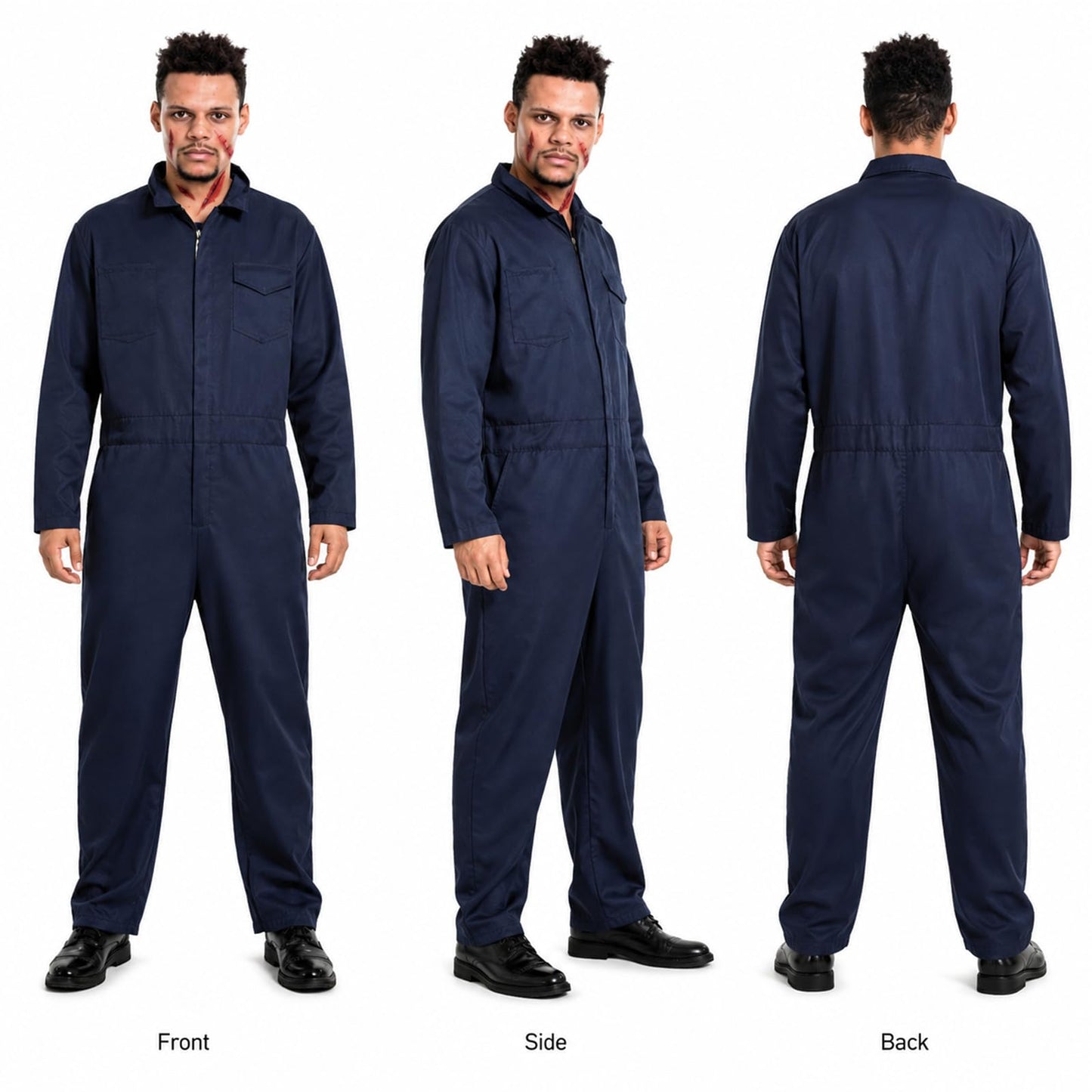 Michael Myers Costume Adult Halloween Mike Myers Jumpsuit Outfit (image 3)