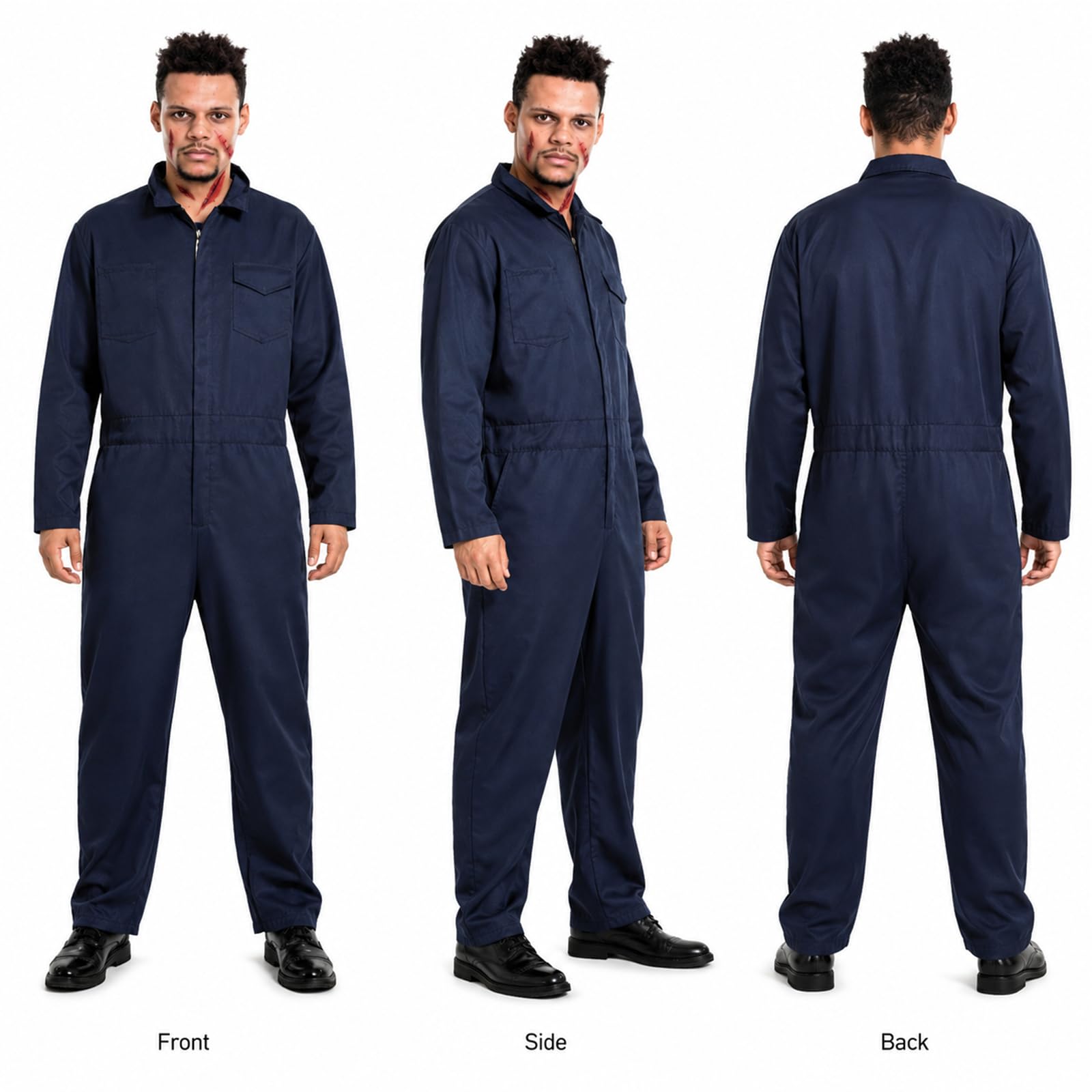 Michael Myers Costume Adult Halloween Mike Myers Jumpsuit Outfit (image 3)