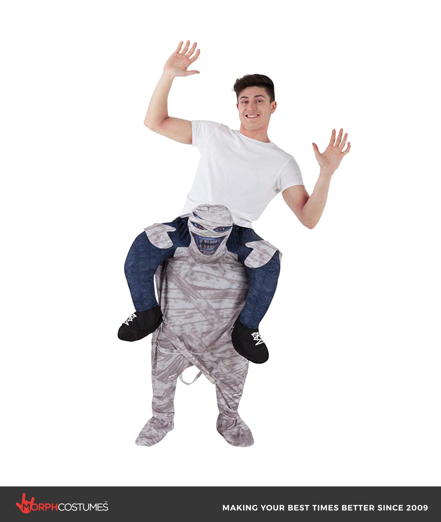 Unisex Piggy Back Mummy Fancy Dress Costume - with Stuff Your Own