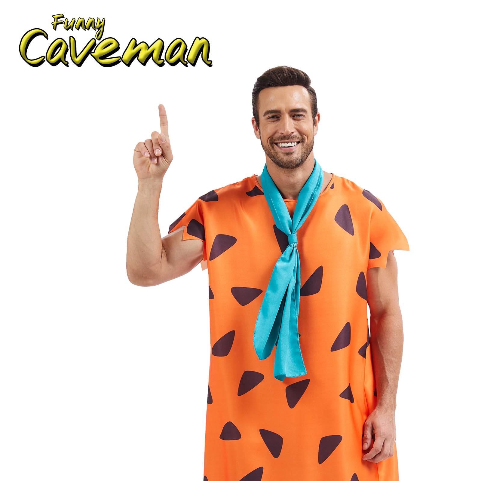 Halloween Adult Caveman Cosplay Costume Prehistoric Stone Age (image 5)
