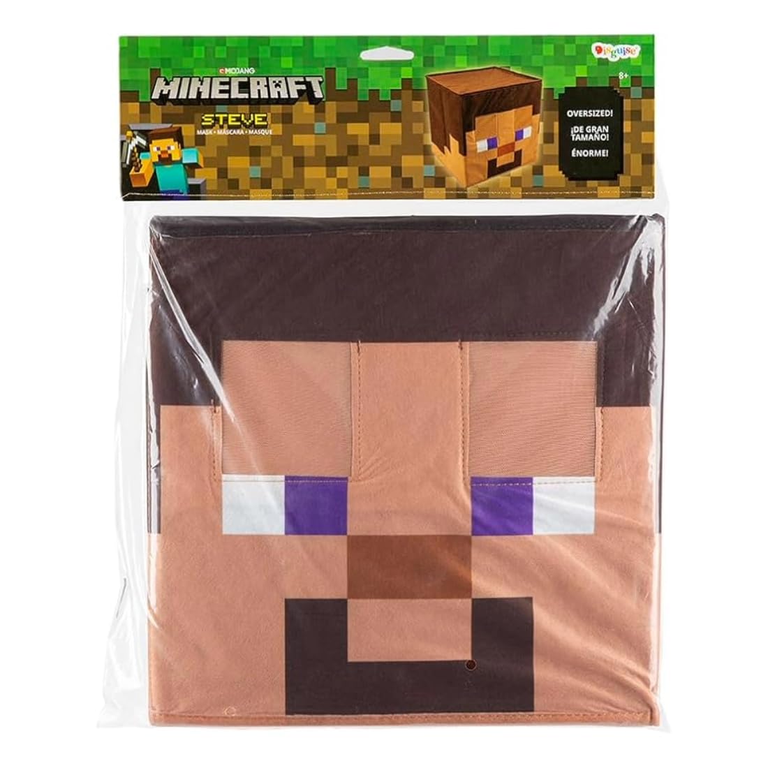 Disguise Steve Block Head Fancy Dress Accessory - Officially