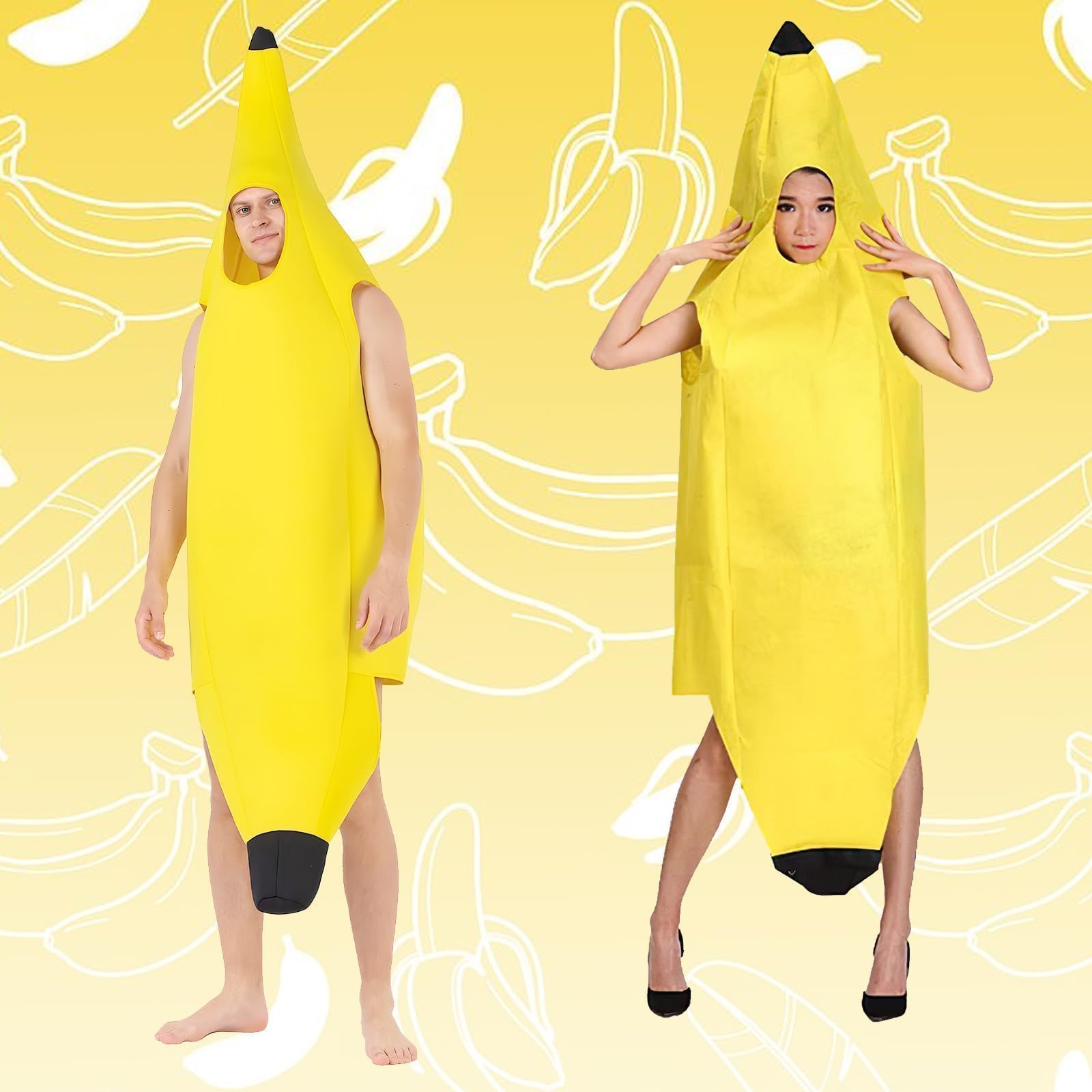 Banana Costume - Adult Halloween Costumes - One Most - Lightweight (image 5)